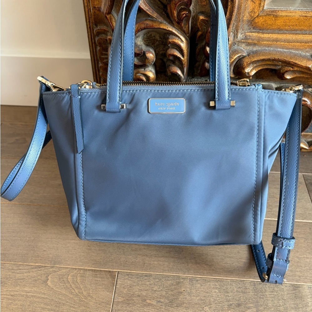 Kate Spade Slate Blue Nylon Tote Bag